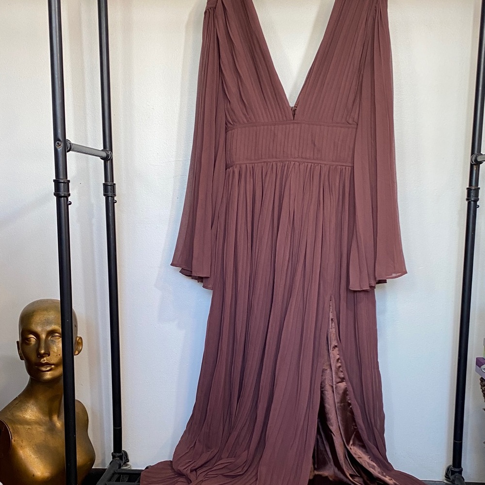 Boohoo Mauve Maxi Dress